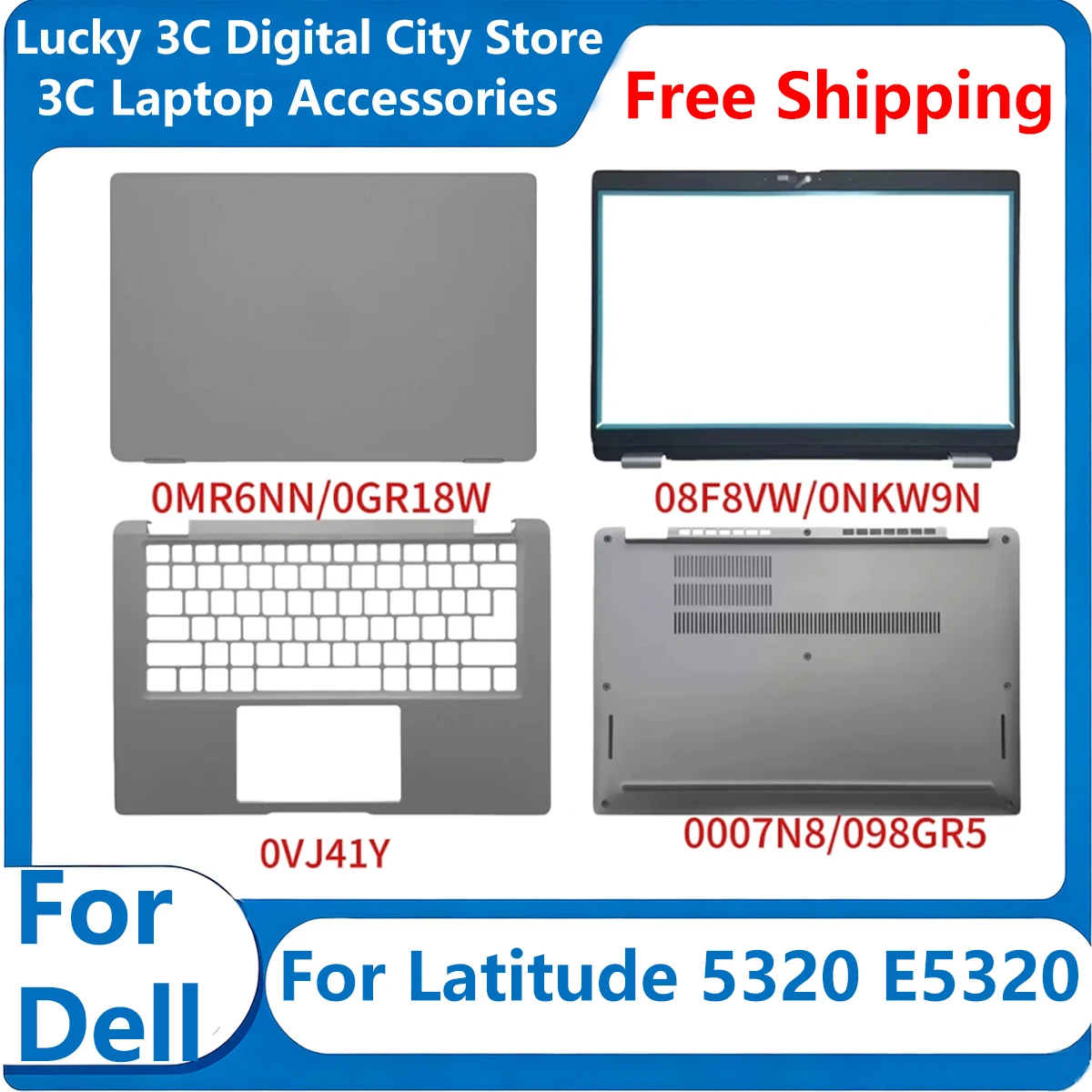 New Notebook For Dell Latitude 5320 E5320 Laptop LCD Back Cover Top Case/Front Bezel /Palmrest Cover/Bottom Cover Silver 0GR18W