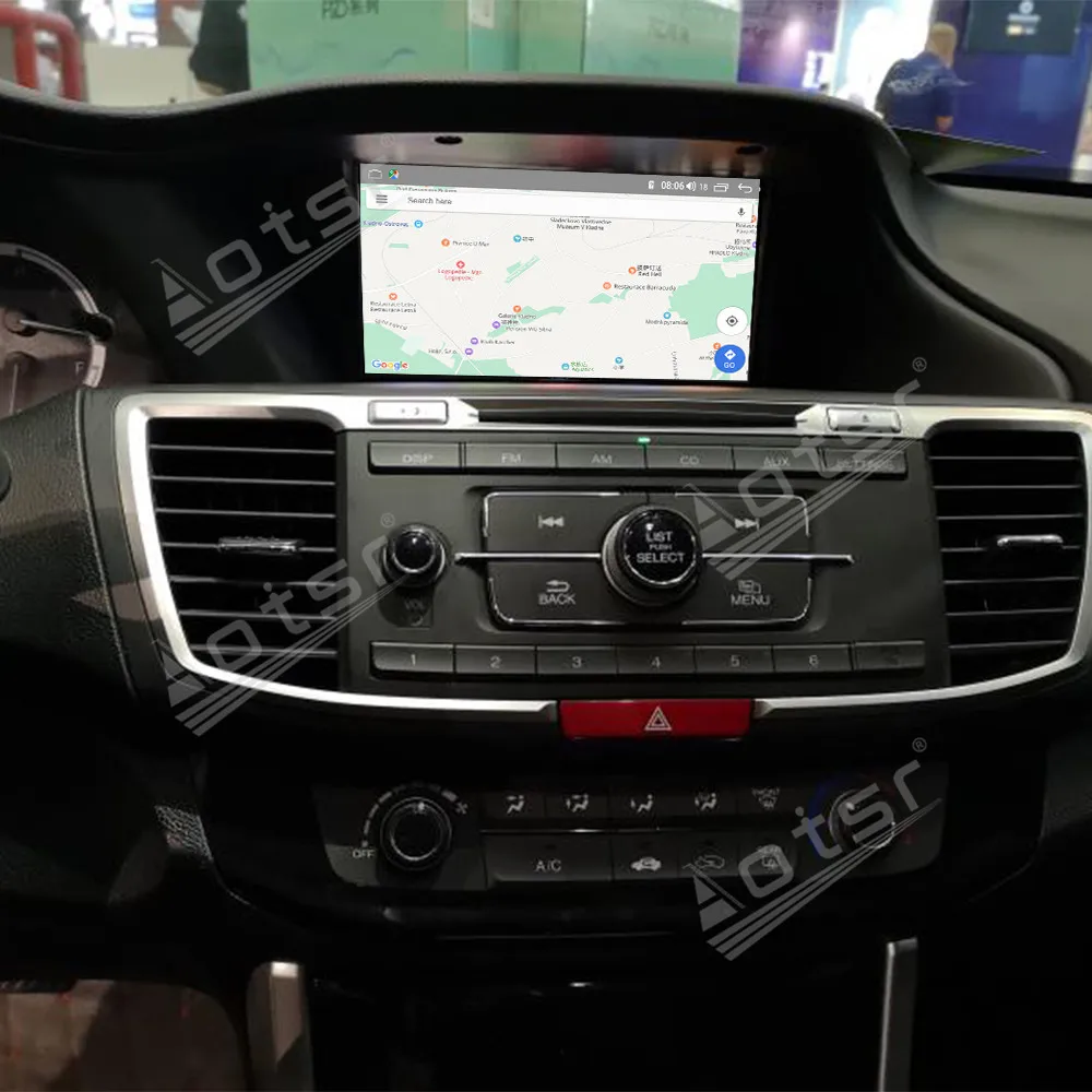 Android 14 CarPlay Car Radio For Honda Accord 9 2013 2014 2015 2016 2017 Multimedia Navigation GPS Stereo Video 360 Camera Auto