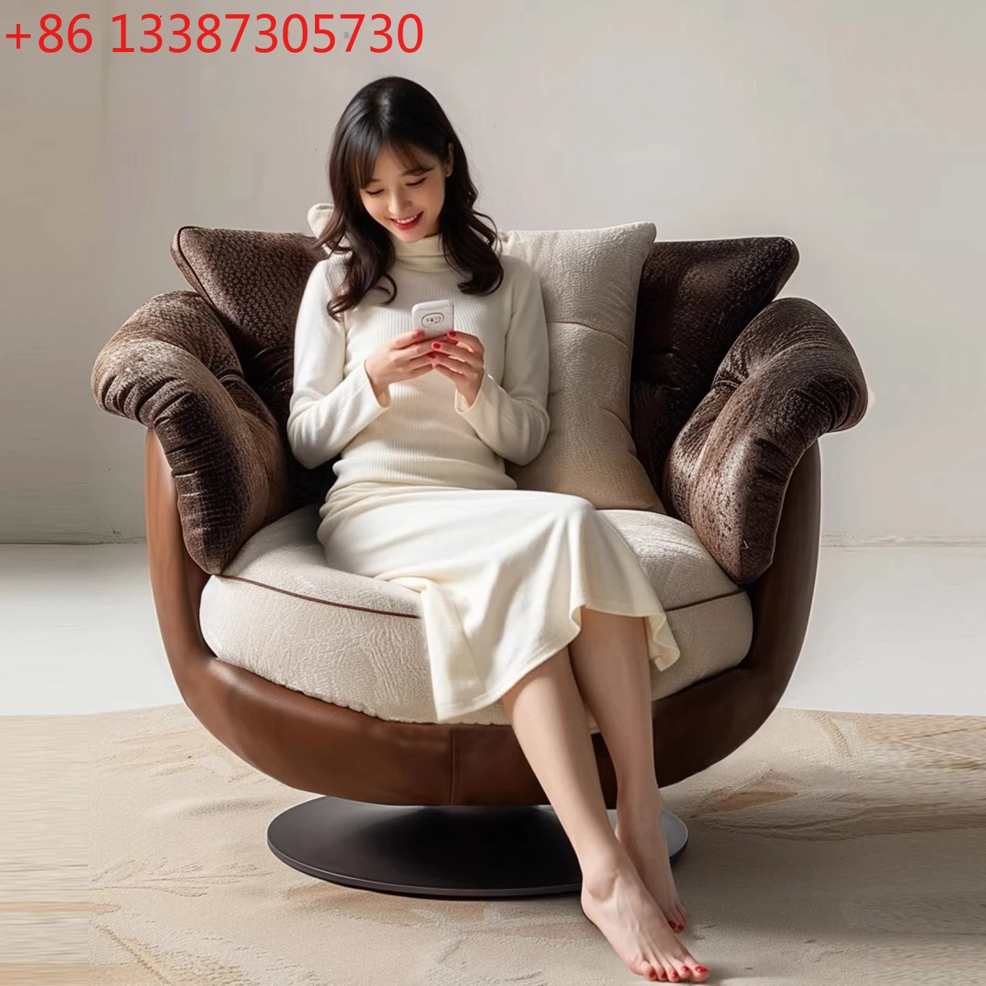 

Italian minimalist lazy sofa chair designer living room bedroom home