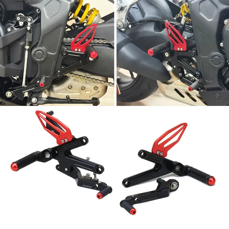 Motorcycle Footrests Rearset Rear Footpeg Foot Rests For SRK800 SRK600RS SRK 600RS 800