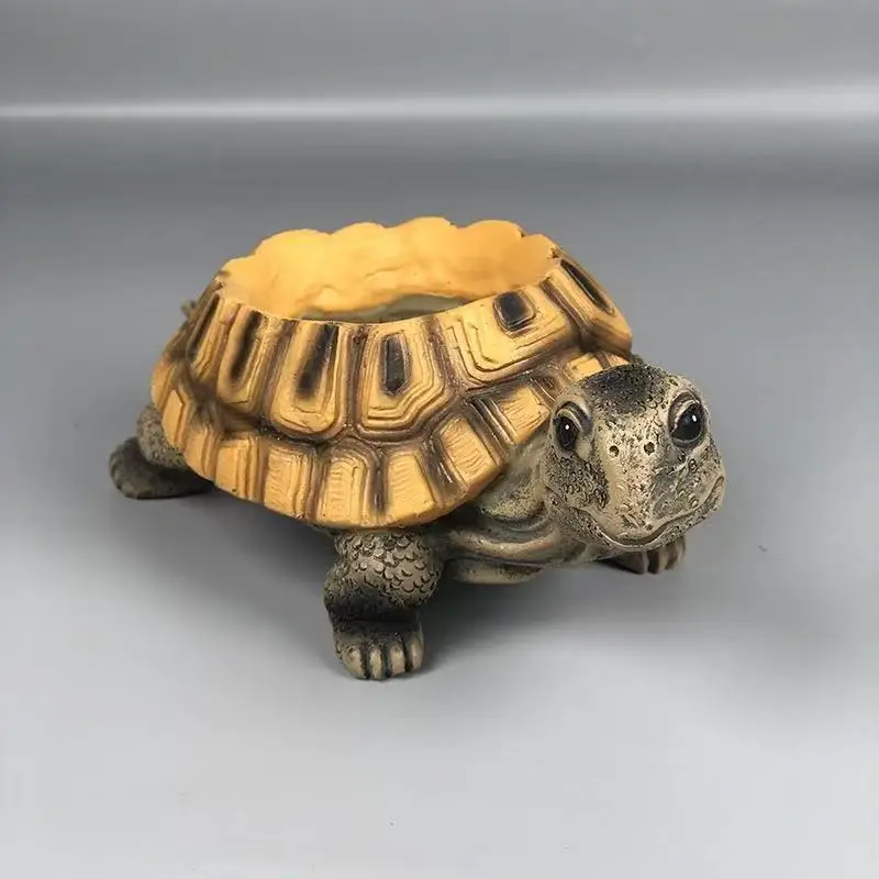 New Turtle Ornament Figurine, Creative Imitation Sea Turtle Resin Craft for Bonsai & Potted Plant Decor