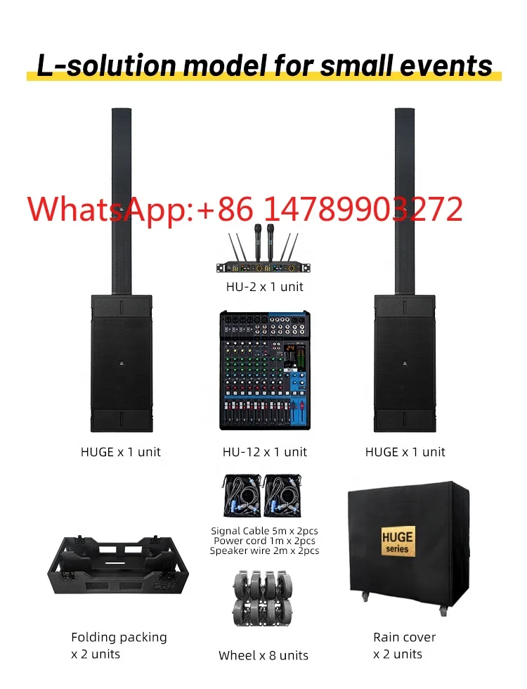 Hot Sale Passive Column Speaker 2500W 4/8Ohm 140dB Long Range Sound for Conference & Events