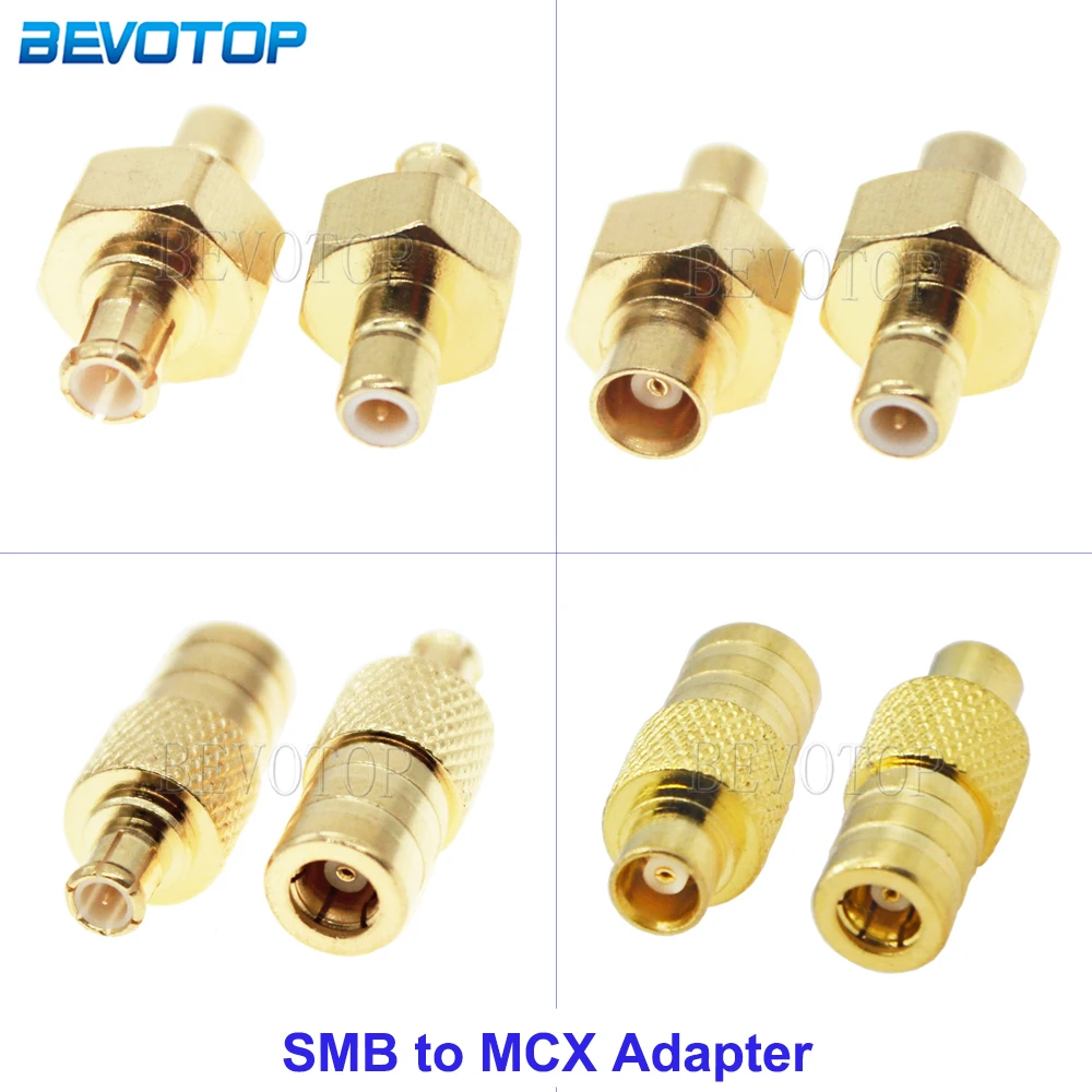 10Pcs/Lot SMB to MCX Kit Adaper SMB Male/Female to MCX DBA Car Aerial for DAB+ Car Aerial Radio Kenwood Gold Plated 50 Ohm