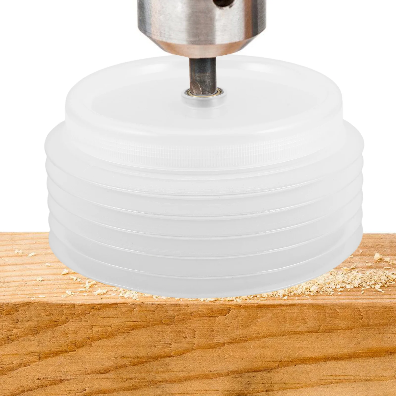 

125Mm Hole Saw Collector Cover With Bowl Design For Electric Drill Ceiling Drywall Protection Home Diy Renovation Construction