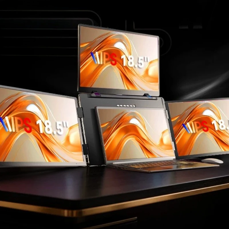 18.5-inch three-screen portable monitor, four-screen notebook sub-screen, multi-screen for stock trading and office