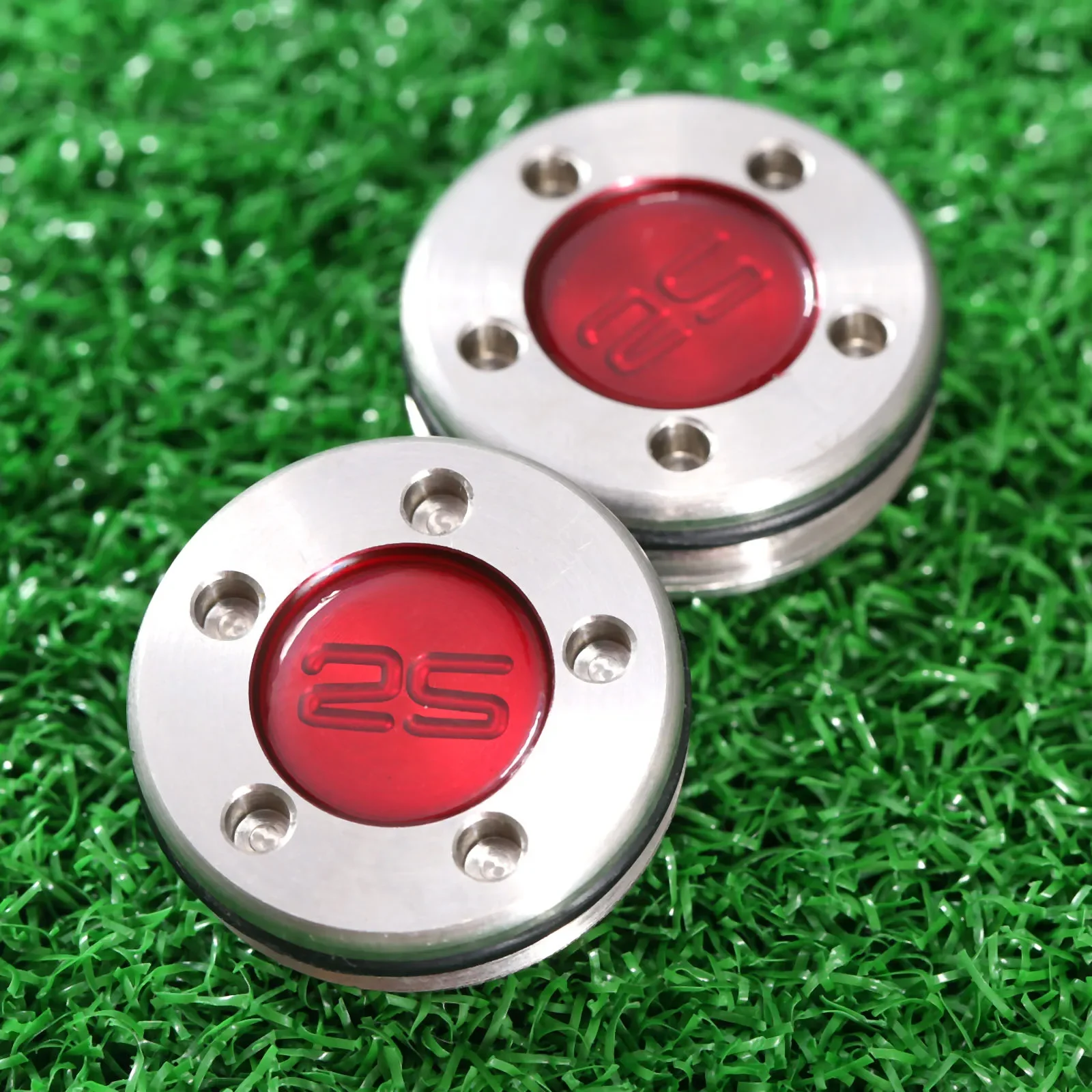 2Pcs Rot Hohe Qualität Wolfram Stahl Golf Putter Gewicht Schrauben 25g Golf Gewichte für Scotty Cameron Putter Studio wählen Modelle