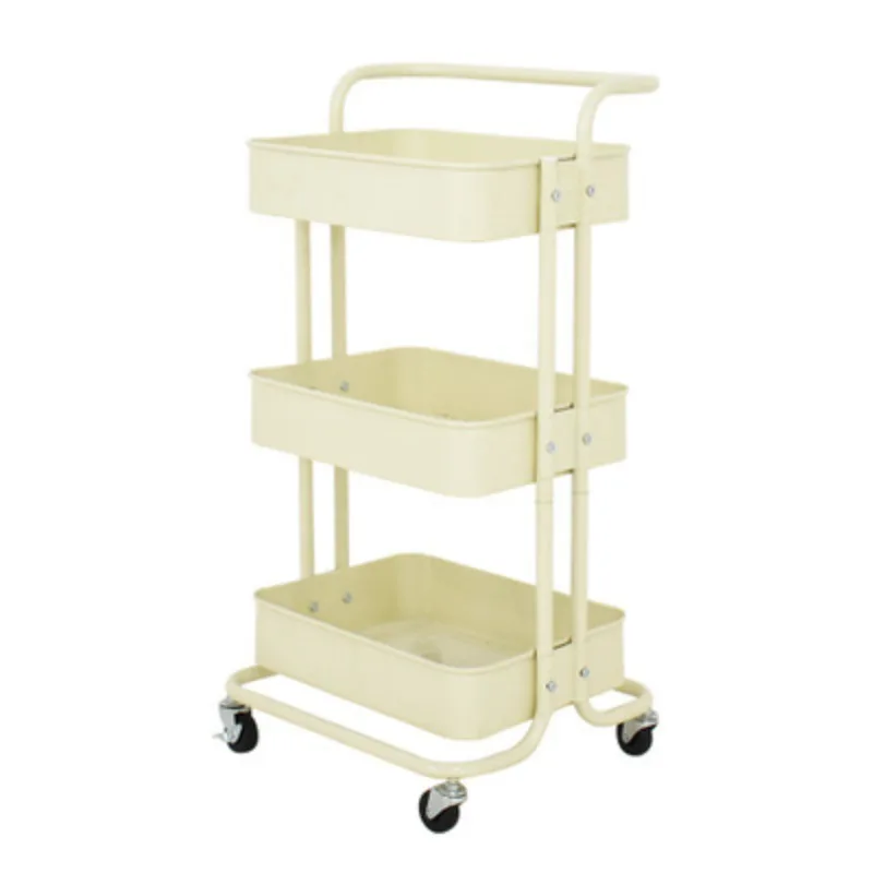 

Kitchen storage trolley toilet bathroom metal floor rack trolley tool free