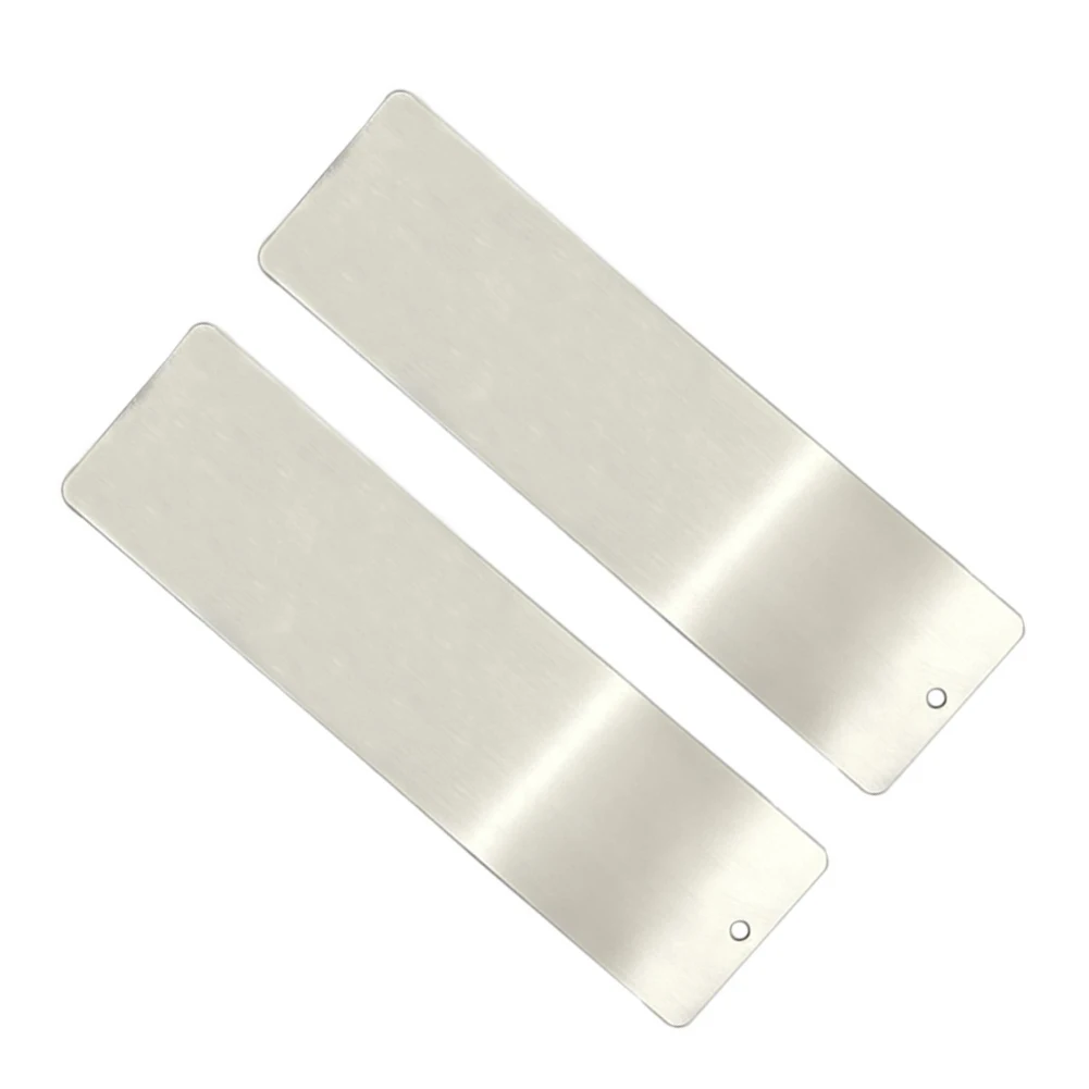 2 Pieces Stainless Steel Ski Wax Scraper Snowboard Wax Tool for Removing Cooled Wax and Improving Snowboard Glide