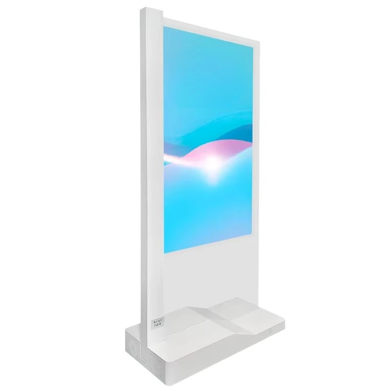 Selling Floor Special Design Advertising Digital Player Interactive Smart Screen Standing Transparent Oled Signage