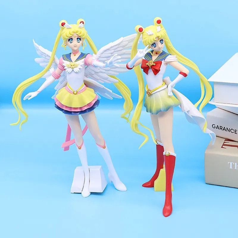 1 Stück Anime Sailor Moon Actionfigur Modell Geschenke Sammlerfiguren für Kinder 23cm