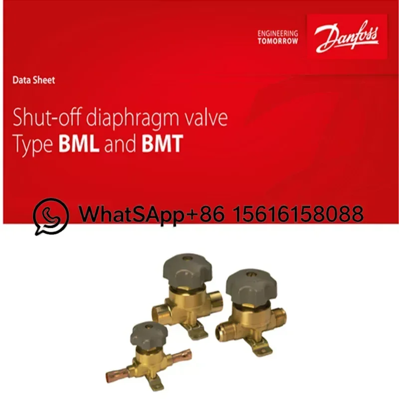 Danfoss BML Hand Globe Valve Refrigeration Cold Storage Equipment Manual Shut Off Valve Model BML 6 BML 10 BML 12 BML 15 BML