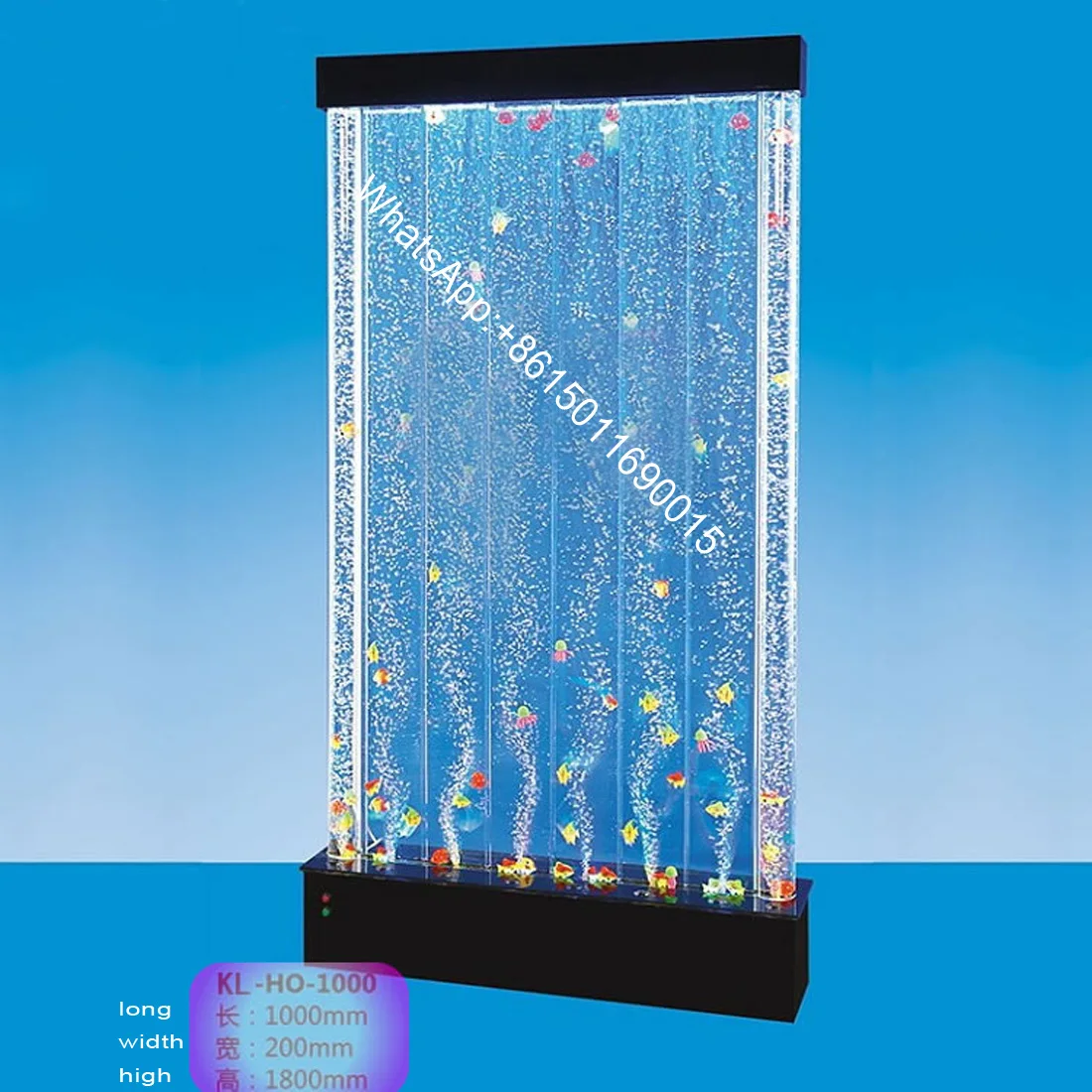 Water dance bubble screen wall porch partition creative water curtain wall flowing water decoration colorful water curtain