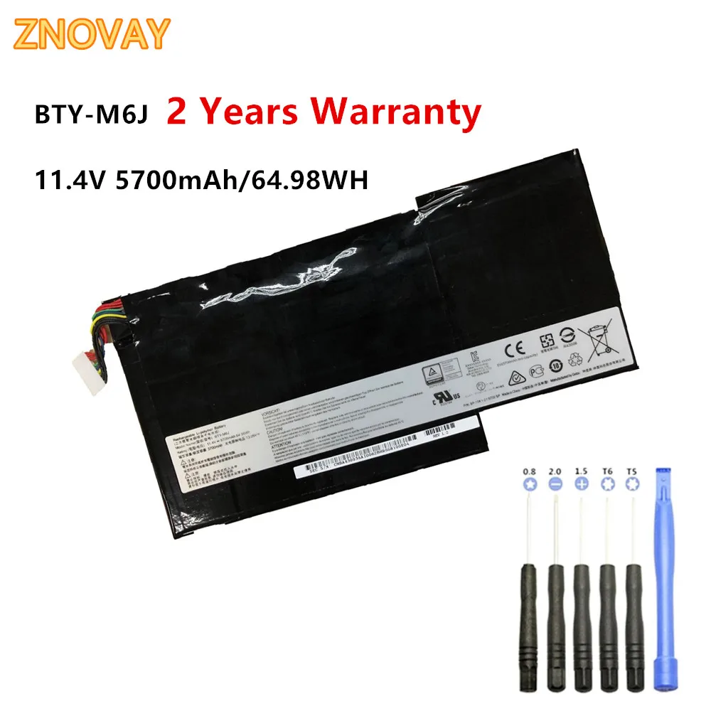 ZNOVAY New BTY-M6J Laptop Battery For MSI GS63VR GS73VR 6RF-001US BP-16K1-31 MS-17B1 MS-16K2 9N793J200 Tablet