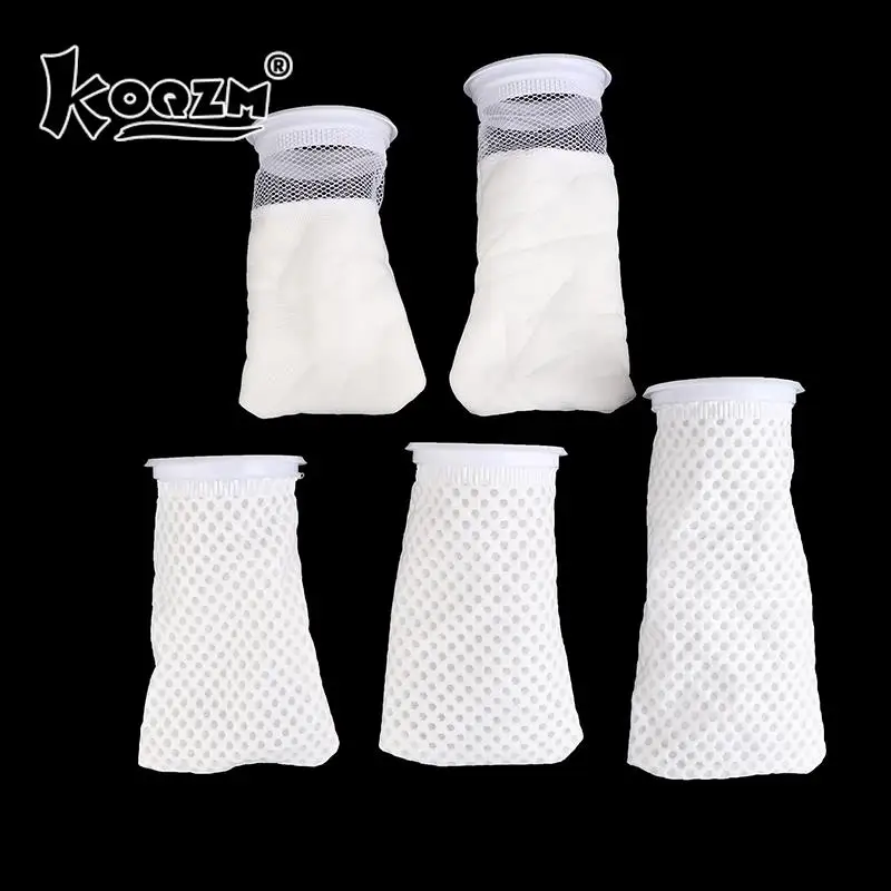 Anti Overflow Aquarium Filter Bag Honeycomb Type Washable Reusable Mesh Foam Carpet Sock Bag For Fish Marine Filtration System