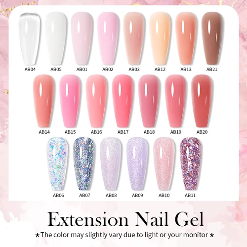 Imagen 2 del producto BORN PRETTY 30g esmalte de uñas de Gel de extensión transparente Gel de uñas duro para fortalecer el edificio de uñas Apex DIY manicura Nail Art