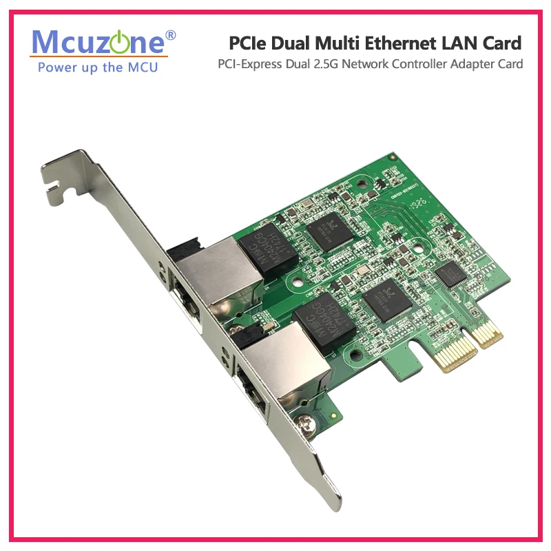 PCIe Dual Multi Ethernet LAN Card PCI-Express Dual 2.5G Network Controller Adapter Card
