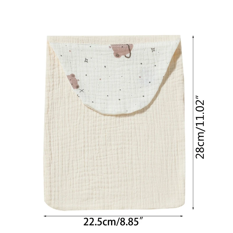 Baby Sweat Towel for Newborn Toddlers 4 Layers Cotton Towel Sweat Absorbent Towel Back Wet Pad Wipes Infant Baby Product