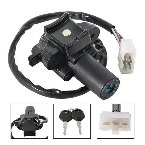 1 Set Motorcycle Ignition Switch Lock & Key For Kawasaki ZX500 ZZ-R500 ZX600 ZX-6R ZZ-R600 ZX900 ZX-9R ZX636 ZX750 ZX-7RR Ninja