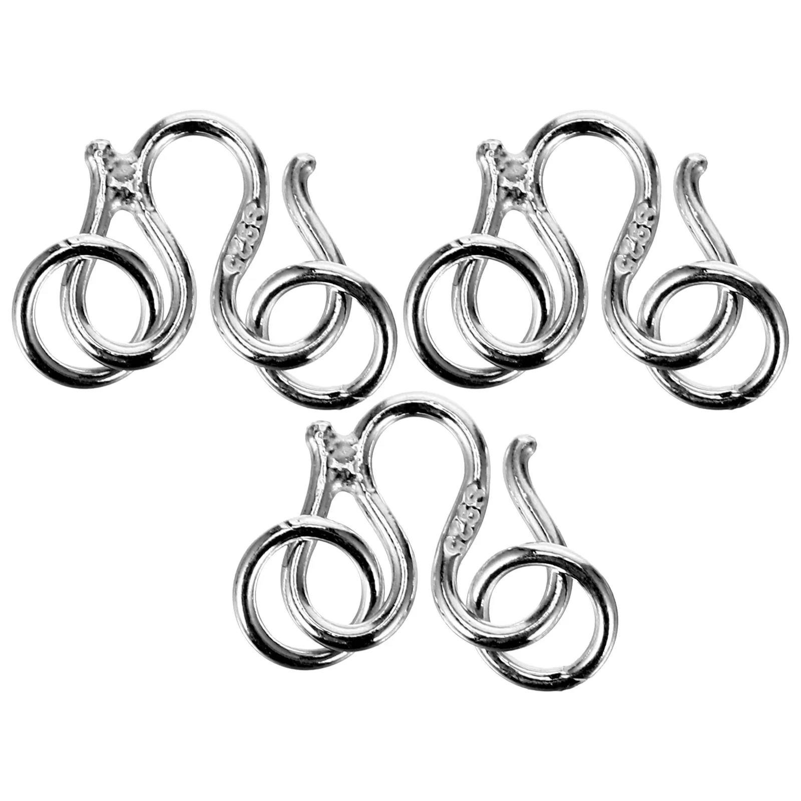 

3 Pcs Accessories Silver Jewelry Connection Buckle Travel Necklace Clasps for Making