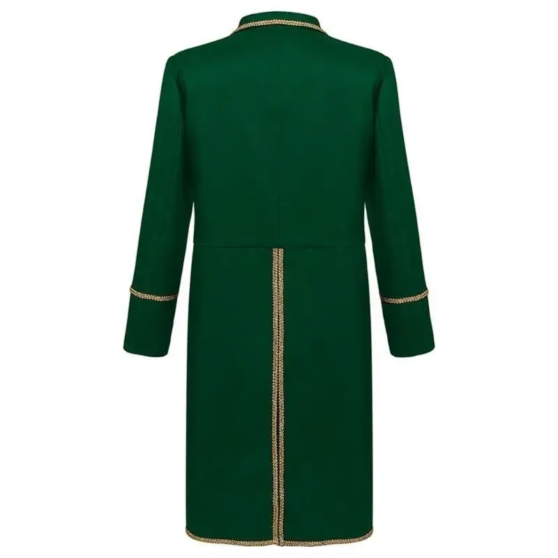 652F Elegant Men's Vintage Tailcoat Gothic Victorian Coat Uniform Halloween Costume