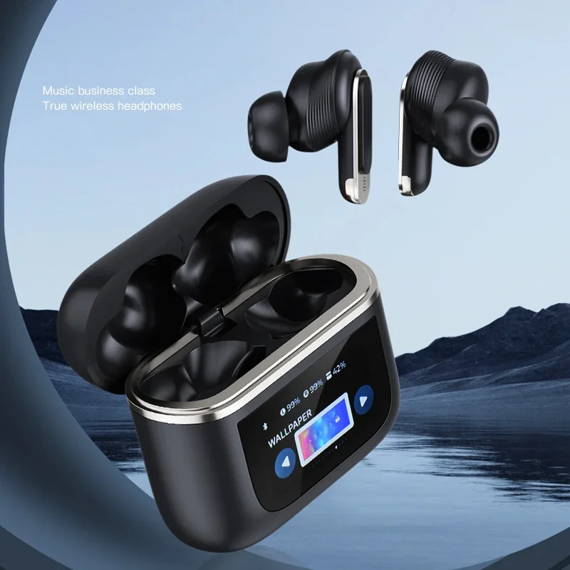 

Настоящие беспроводные наушники Bluetooth, шумоподавление, Bluetooth наушники V8 TWS, гарнитура, Полноцветный сенсорный экран, BLUETOOTH 5,3 APP