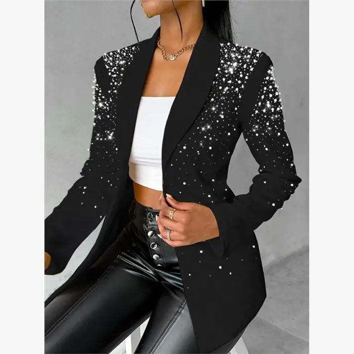 

Faionable повседневный женский маленький костюм Bubble Jaet, Новое поступление 2024, длинная весенняя коллекция, женская одежда Ele