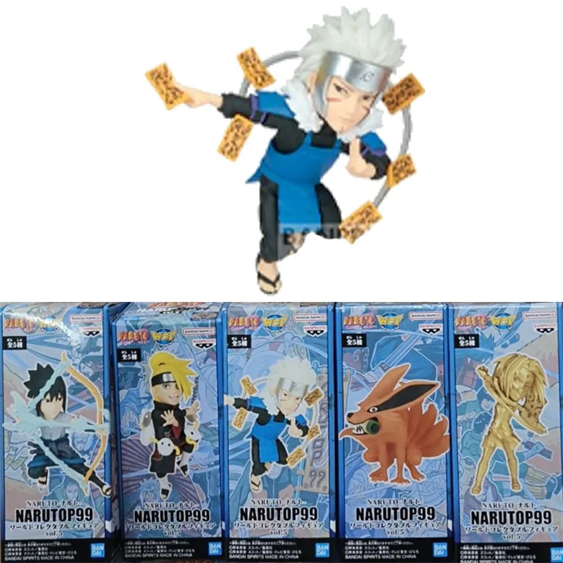 Banpresto oryginalny WCF5 NARUTO P99 Anime figurka Uchiha Sasuke Deidara zabawki figurki akcji dla chłopców dziewcząt prezenty urodzinowe dla dzieci