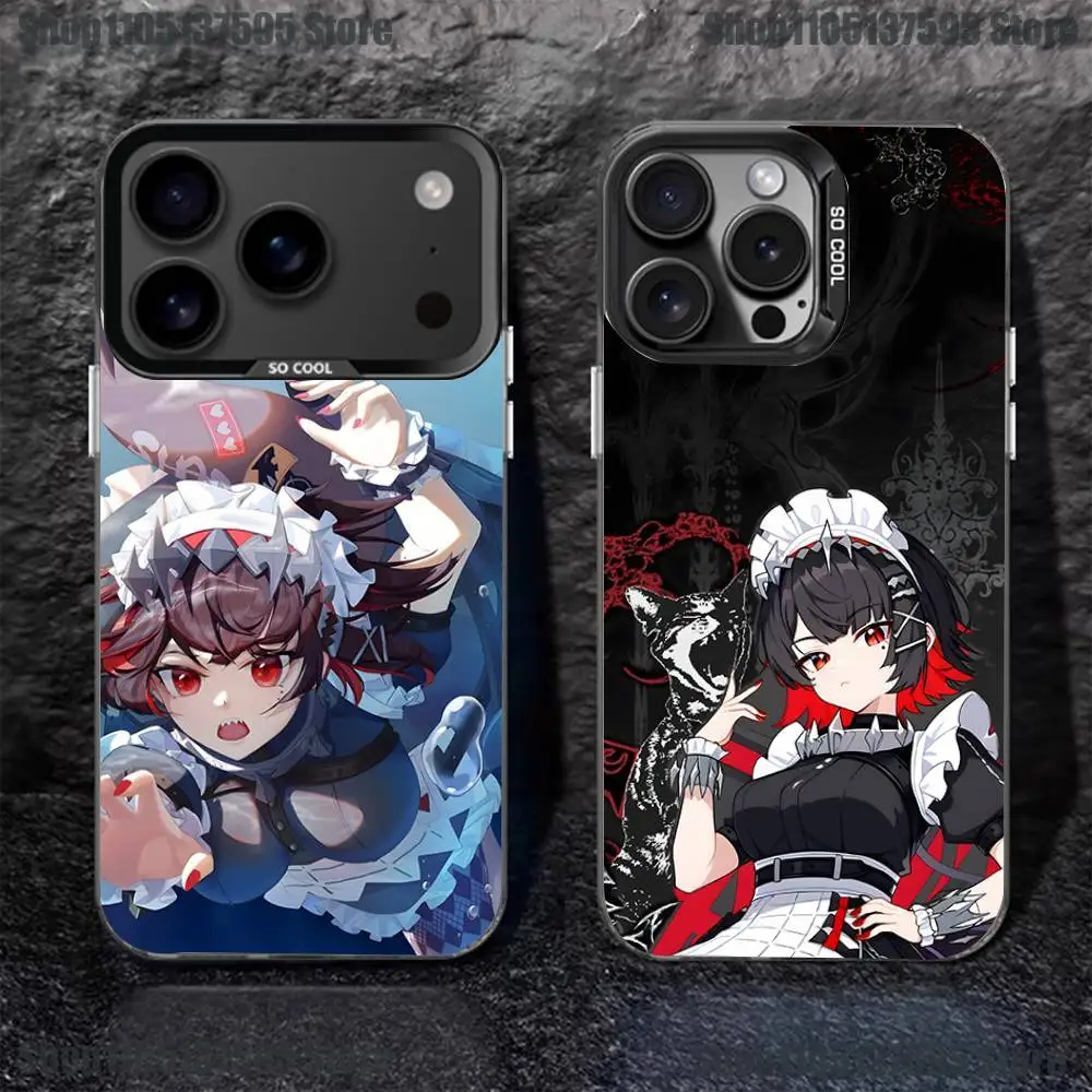 

ZZZ Ellen Joe Phone Case For iPhone 17,16,15,14,13,12,11,Pro,XS,Max,Plus,Mini,SE4,E Black Matte Shockproof Cover