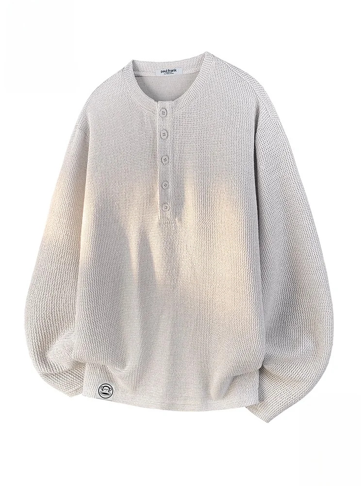 

Футболка PaulFrank Monkey Henry с длинным рукавом и воротником, мужская осенняя универсальная свободная трикотажная одежда из полиэфирного волокна, молодежный тренд