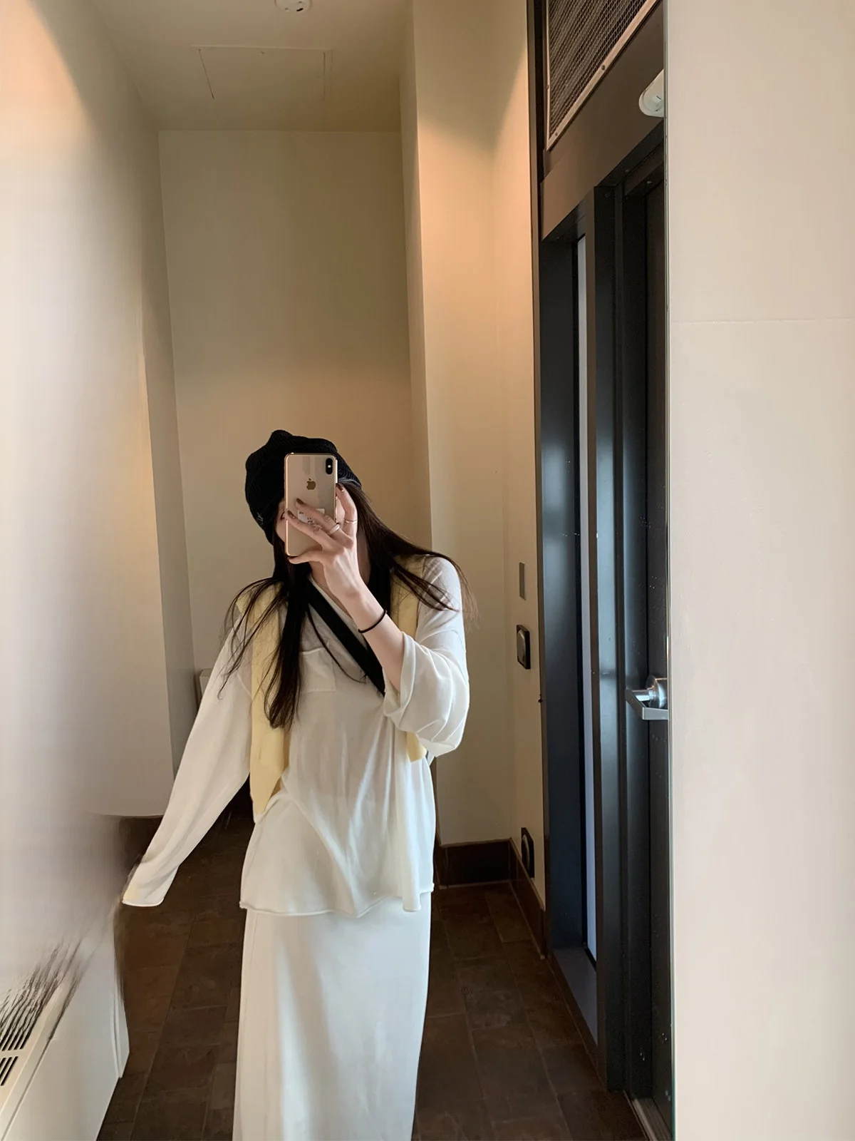 

Женская вязаная льняная кофта Hualun Home Cloud Soft Pocket Tee с V-образным вырезом, весенне-осенний базовый слой, вязаный топ