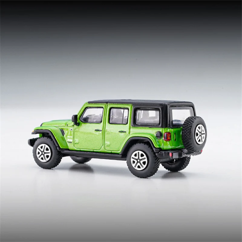 1/64 Jeeps Wrangler Rubicon Alloy Car Model Diecast Simulation Metal Off-road Vehicles Car Model Miniature Scale Collection Toys