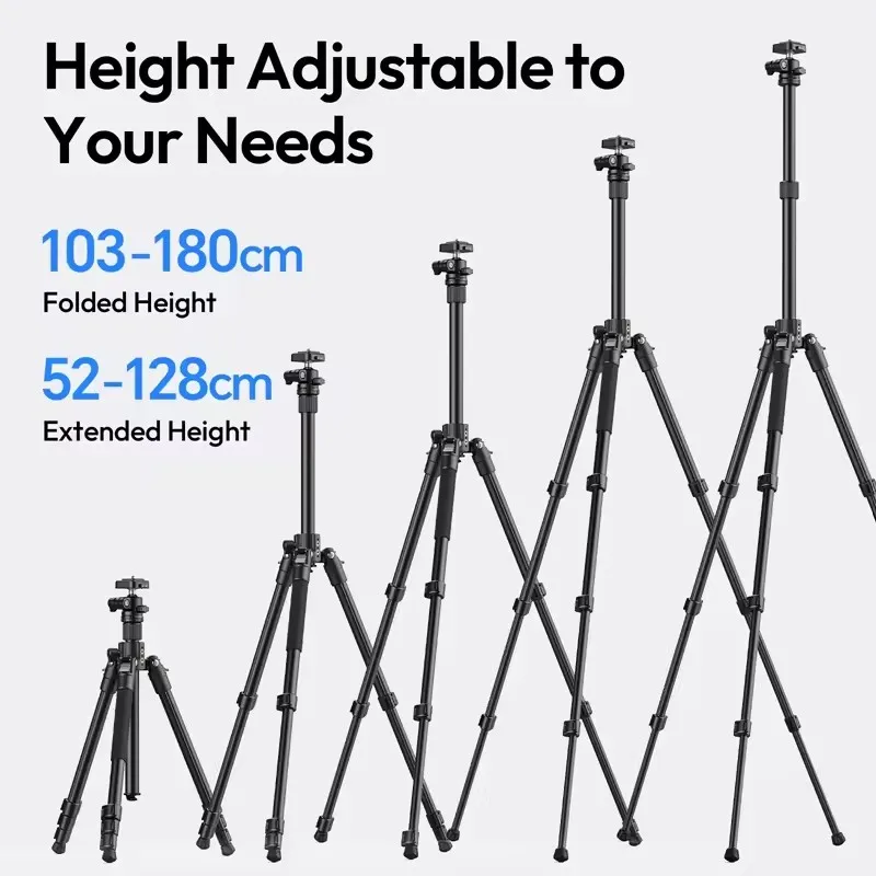 Штатив Ulanzi TT53 Traveler-Uka 1,8 м с 360° °   Совместимый с шаровой головкой Uka Series, быстроразъемный стабилизатор, палка для селфи для путешествий