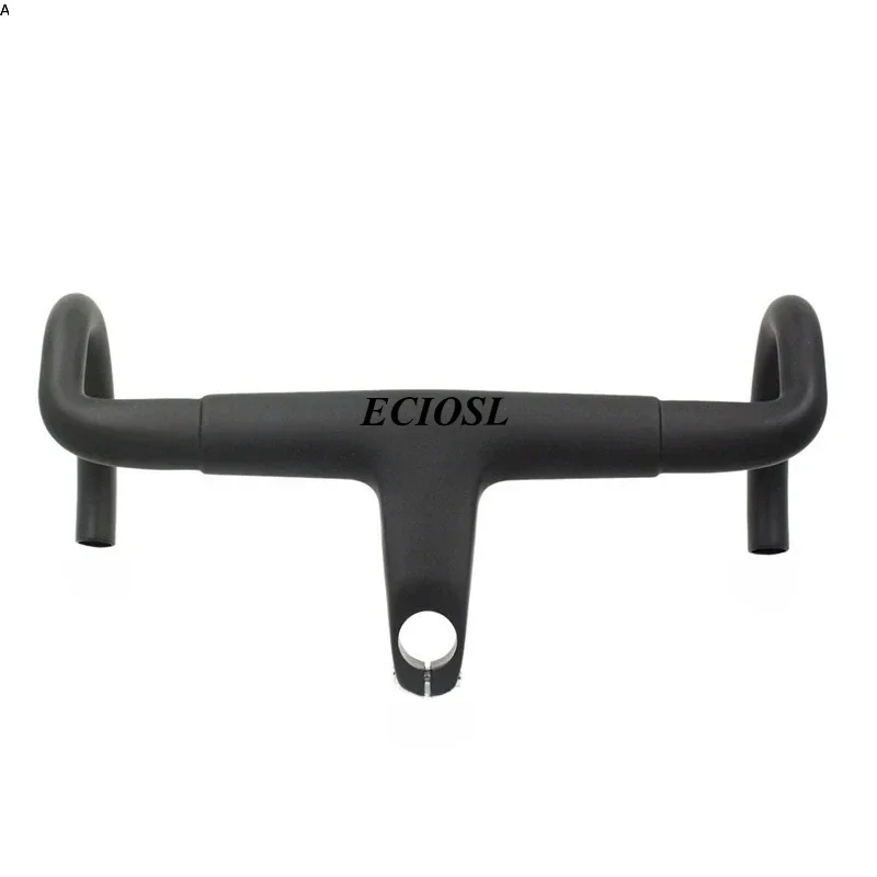 

Full Carbon Road Integrated Handlebar Ultralight Road Bike Handlebar T1000 Racing Bent Bar, Bicycle Accessories 28.6mm