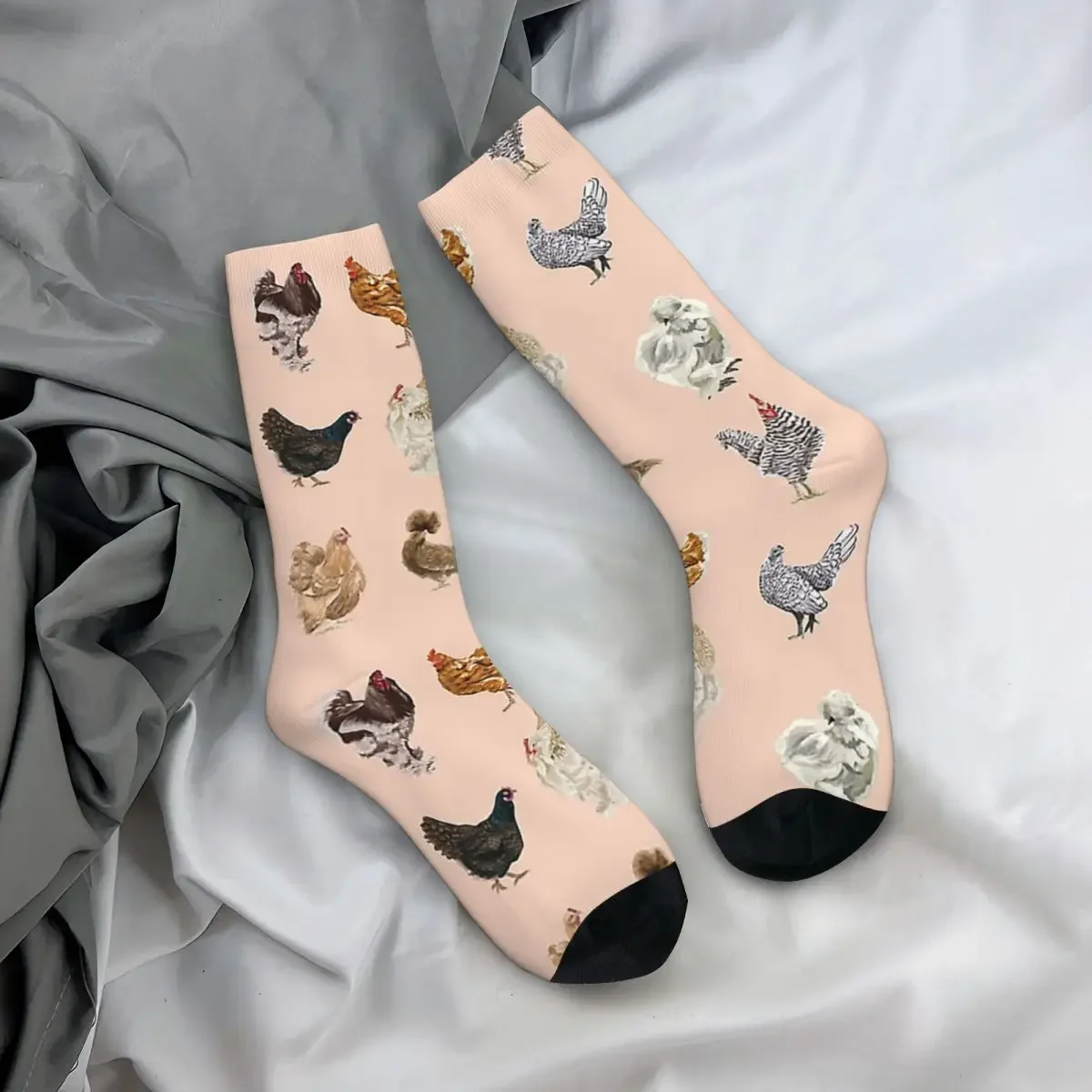 Calcetines largos Harajuku para hombre y mujer, medias absorbentes de sudor, accesorios para todas las estaciones, regalos