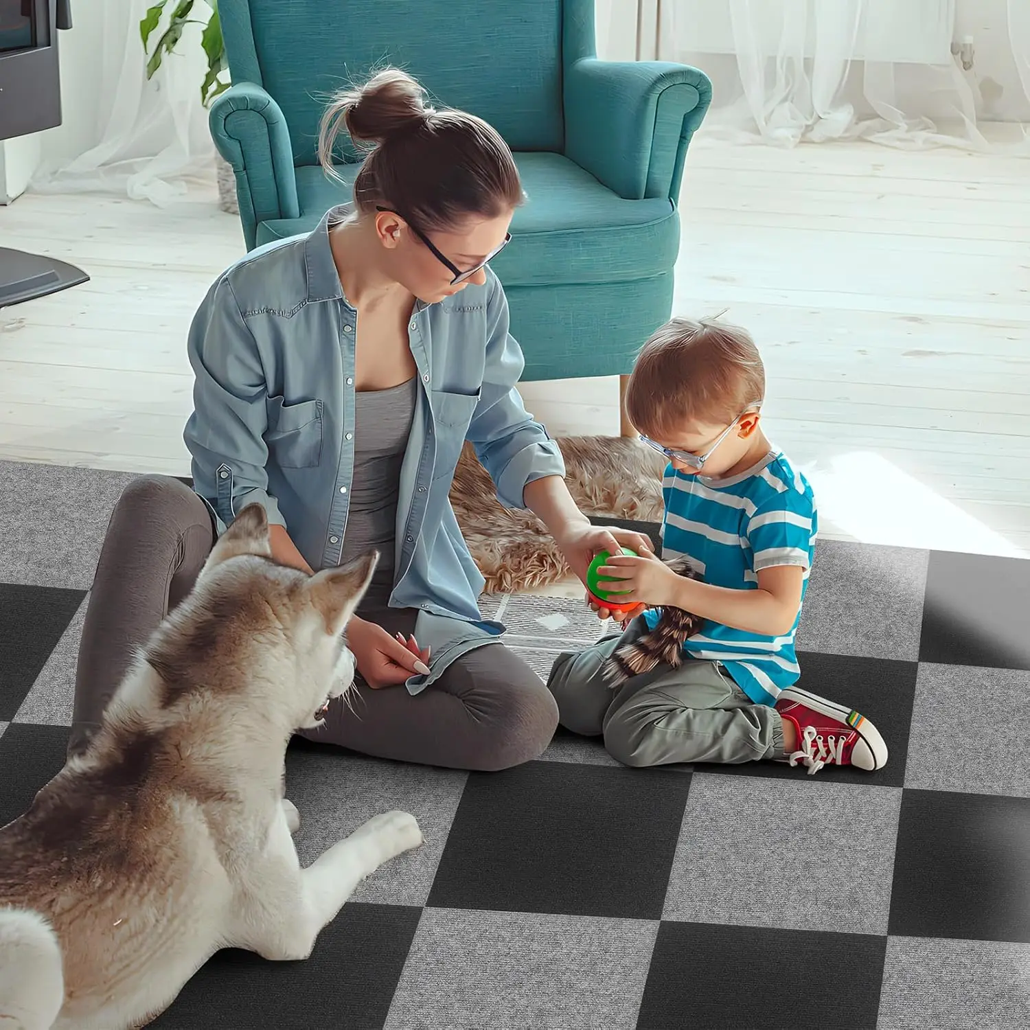 

30cm Self-Adhesive Carpet Cats Scratch Board Cat Scratcher Mat Furniture Protector Sofa Cat Crawling Mat Grinding Climbing Frame