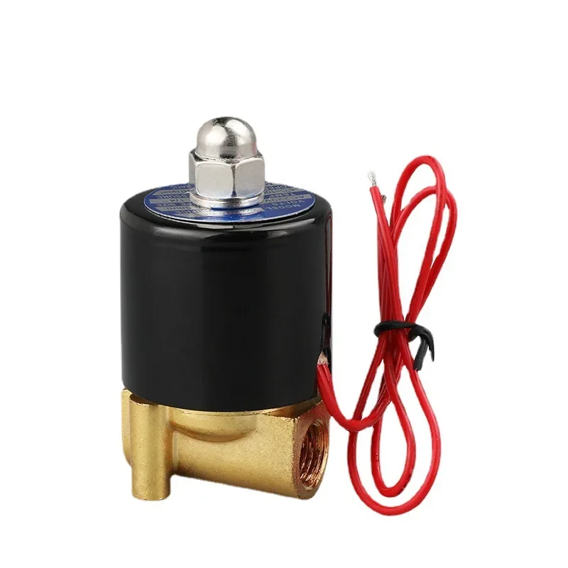 Normally Closed Solenoid Valve, Water Valve One in And One Out 220V Air Valve 24V Pure Copper Coil Water Pipe Switch Valve 12V