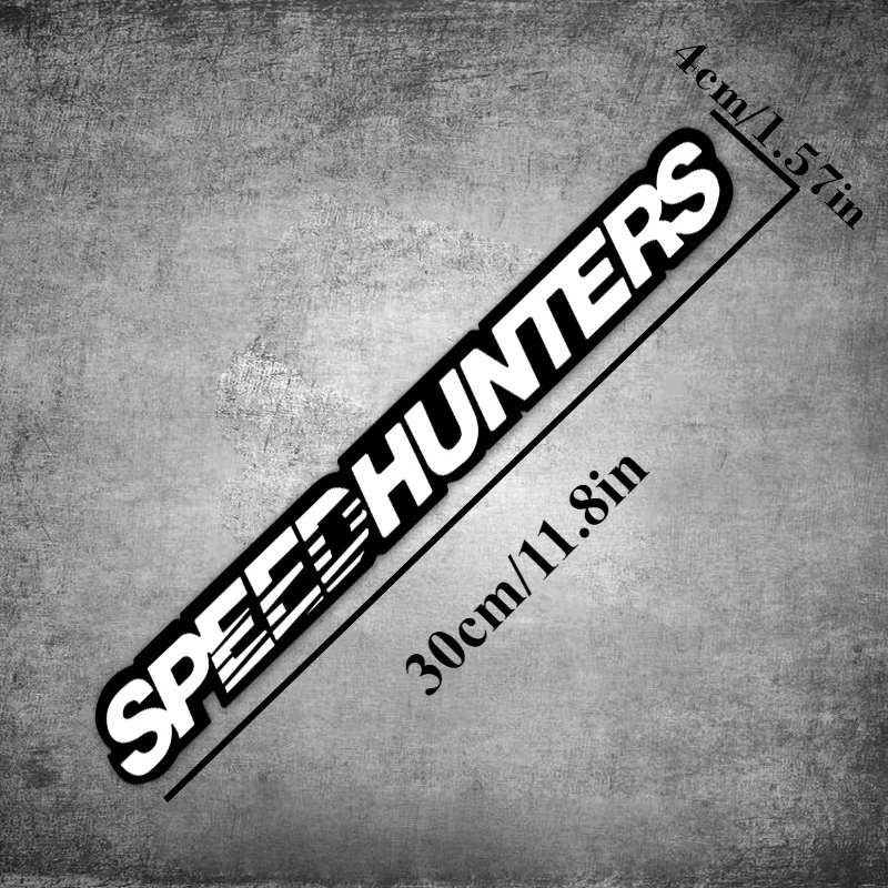 1-Pack SPEED HUNTERS Speed Hunter JDM Bicycle Stickers, Suitable for Outdoor Riding Lovers Waterproof Sunscreen Creative Text