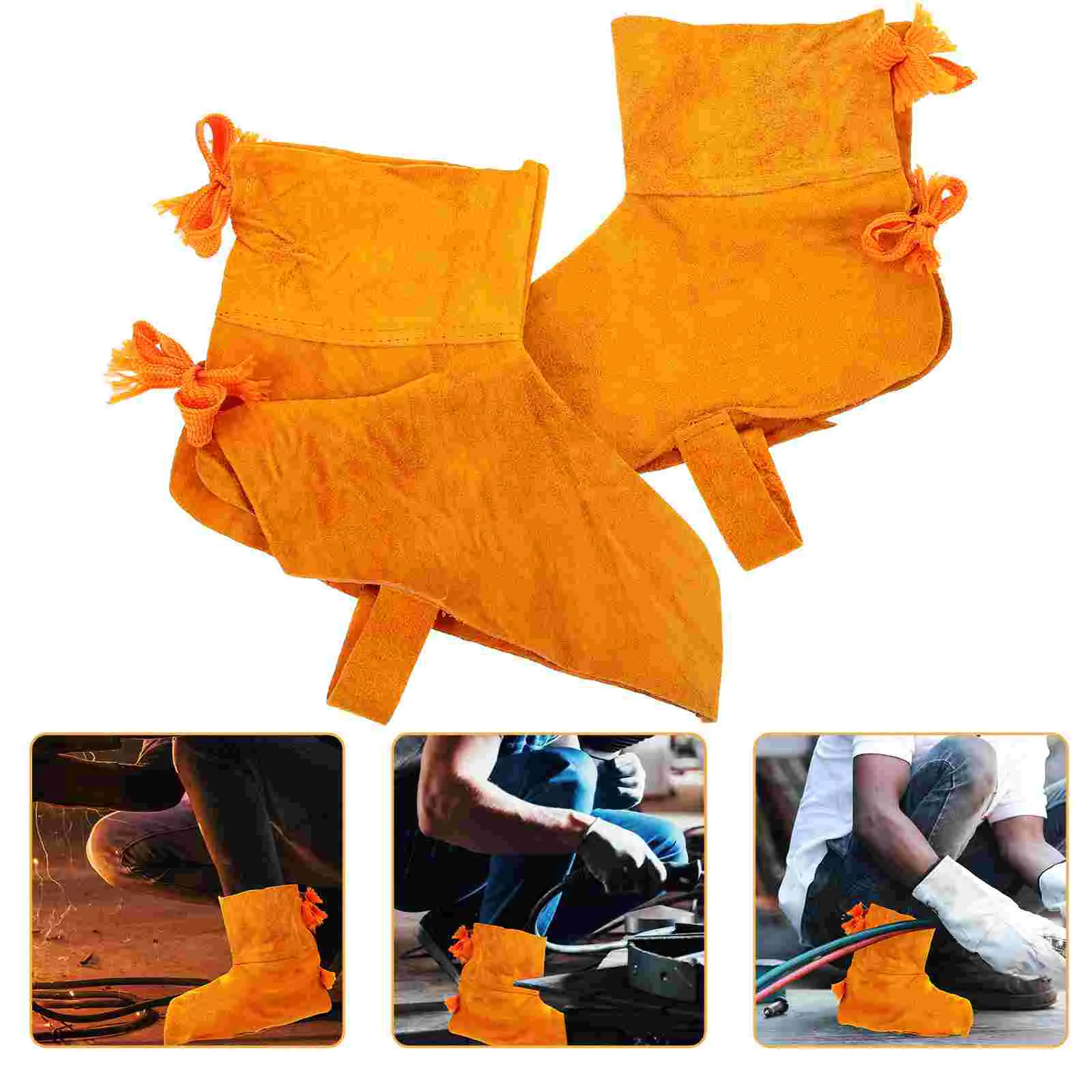 Welder's Foot Covers Scald Protection Shoe Welding Boot Protector Safety Mask Hemming Useful for Work Men Cowhide