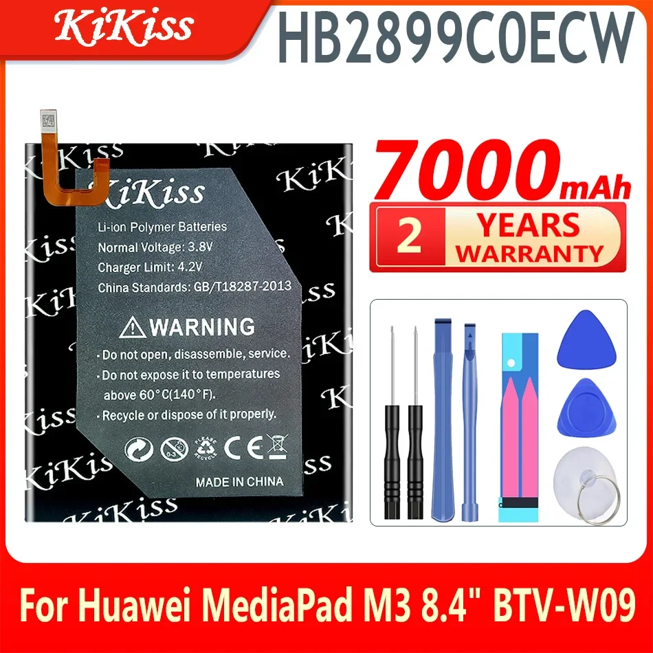 7000mAh KiKiss High Quality Battery HB2899C0ECW For Huawei MediaPad M3 8.4