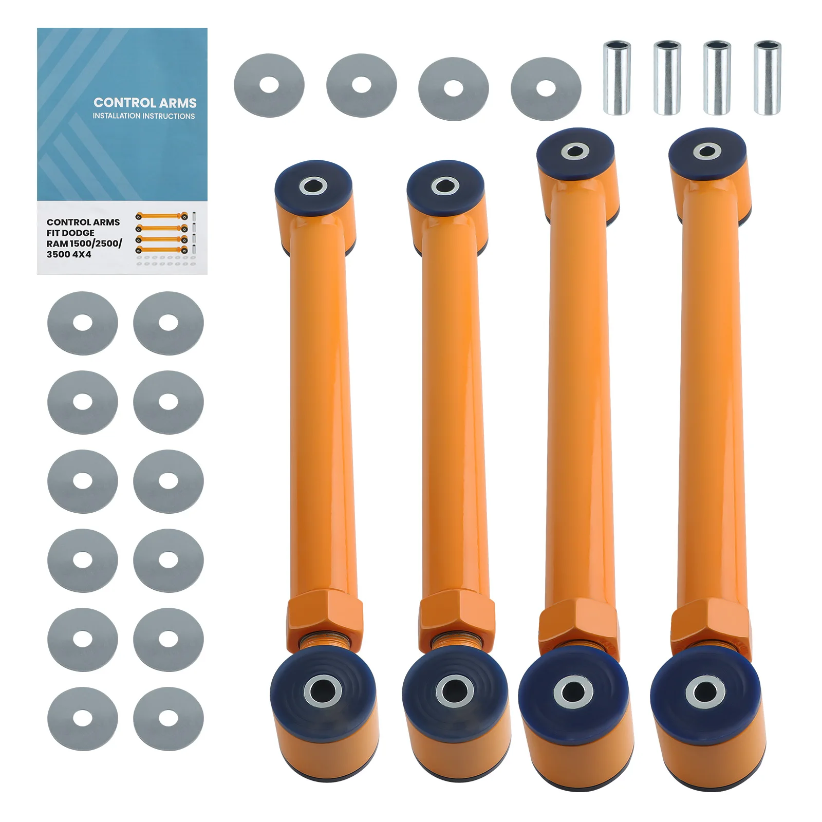

Adjustable Front Upper and Lower Control Arms 0-6 Inch Lift for Dodge Ram 1500 1994-2009 4x4 for Dodge Ram 3500 1994-2009 4x4