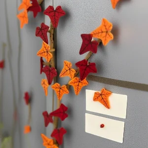 

Ivy Fridge Magnet With Flexible Articulating Stems Botanical Green Leaf Plant Refrigerator Ornament Kitchen Home Decor