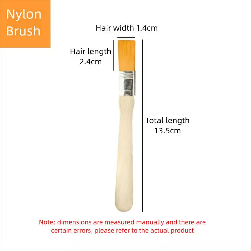 5pcs ‌Nylon Bristles Wooden Handle Brush Soldering Flux Paste Residue Cleaner Anti-Drop Ergonomic Design for Electronic Cleaning