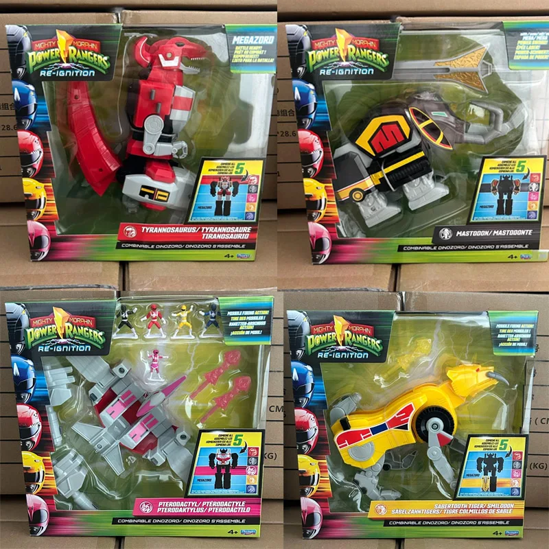 

Фигурки POWER RANGERS MIGHTY MORPHIN Zord Tyrannosaurus, аниме-фигурки, деформируемые сборные игрушки, коллекционные украшения, подарки для детей