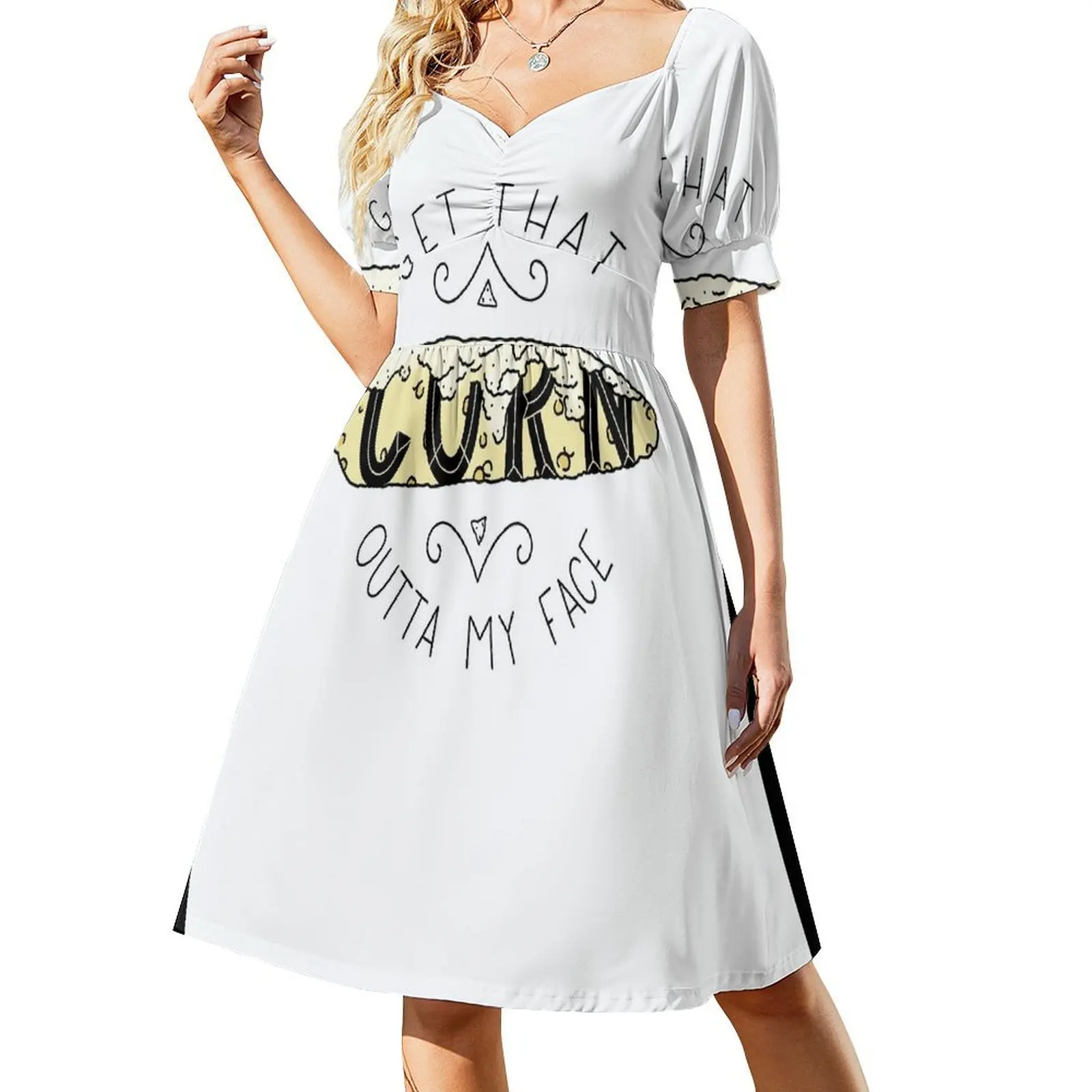 

Get That Corn Outta My Face Short-Sleeved Dress wedding dresses for parties dresses for womens 2025