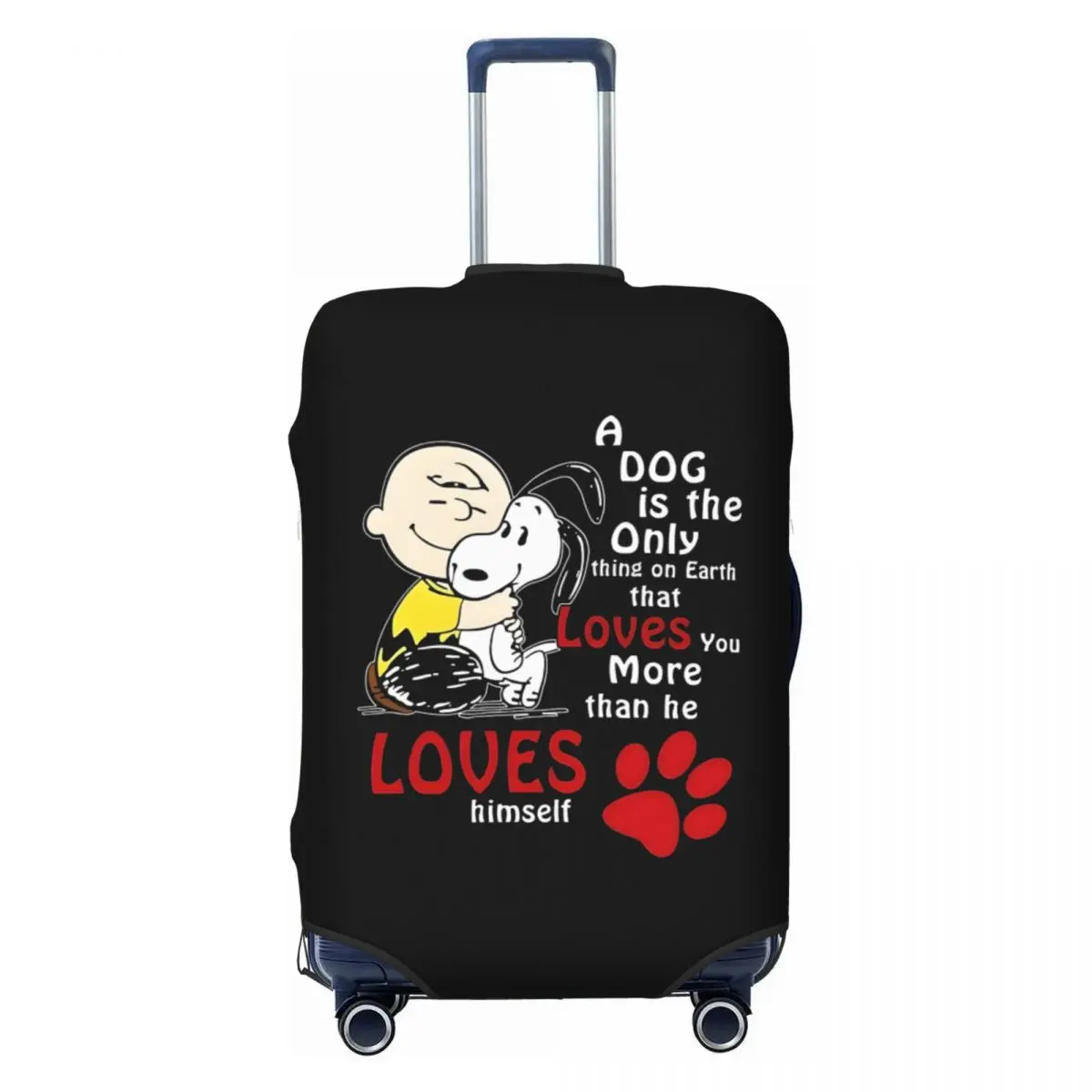

Custom Fashion Cute Cartoon Snoopy Luggage Cover Protector Elastic Travel Suitcase Covers
