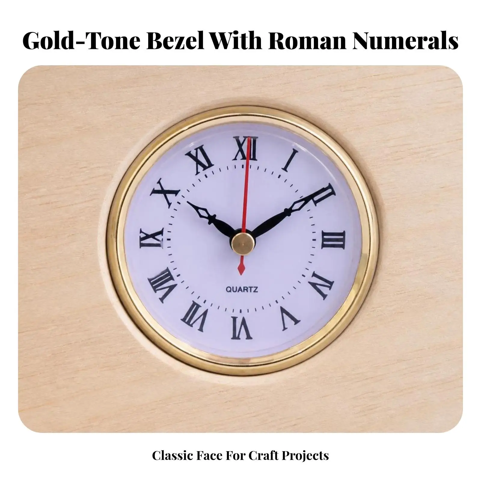 5xEasy Installation Electronic Clock | 80mm Front Diameter, Removable Rear Cover, electronic Clock Movement