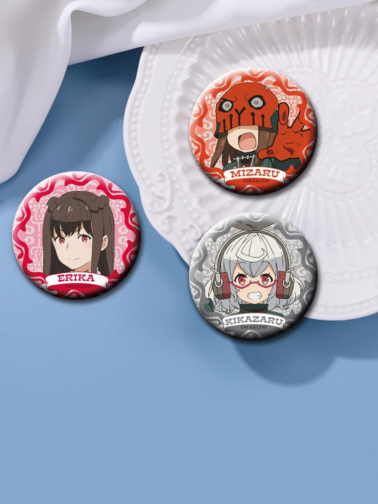Anime Game Last Period Brooches Characters Haru Choco Liza Noin Button Pins Cartoon Badge for Clothes Decor Bag Accessories Gift