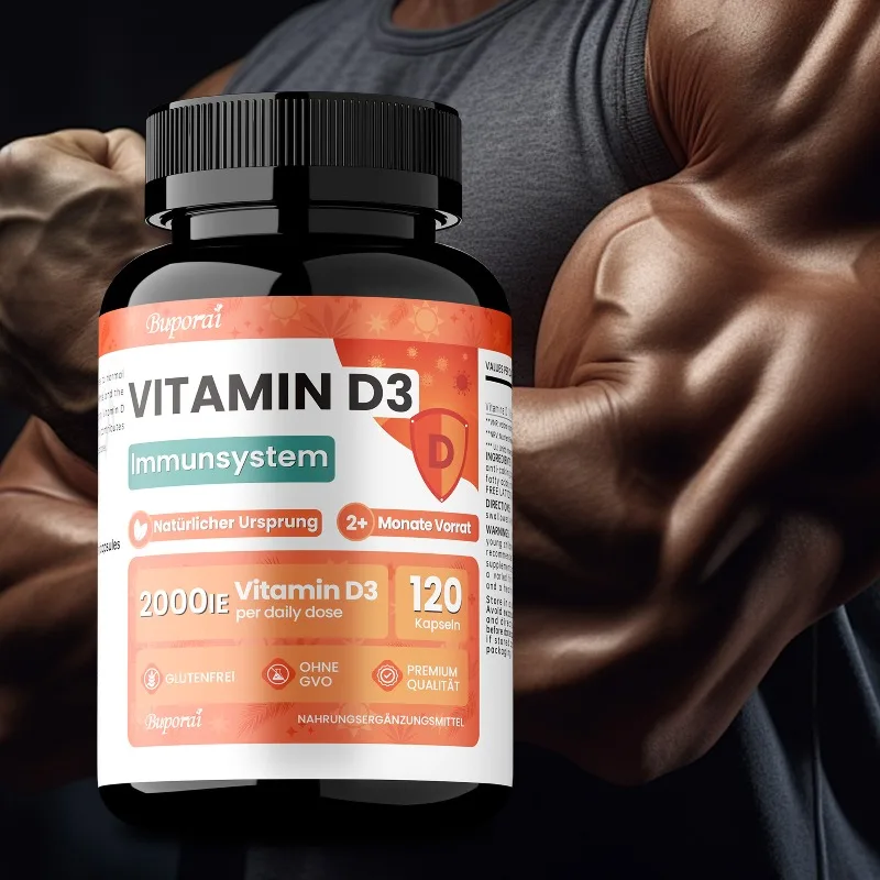 

Vitamin D3 Supplement - Promotes Bones & Teeth Health, Supports Bone Density, Improve Immunity, Healthy Muscle Function