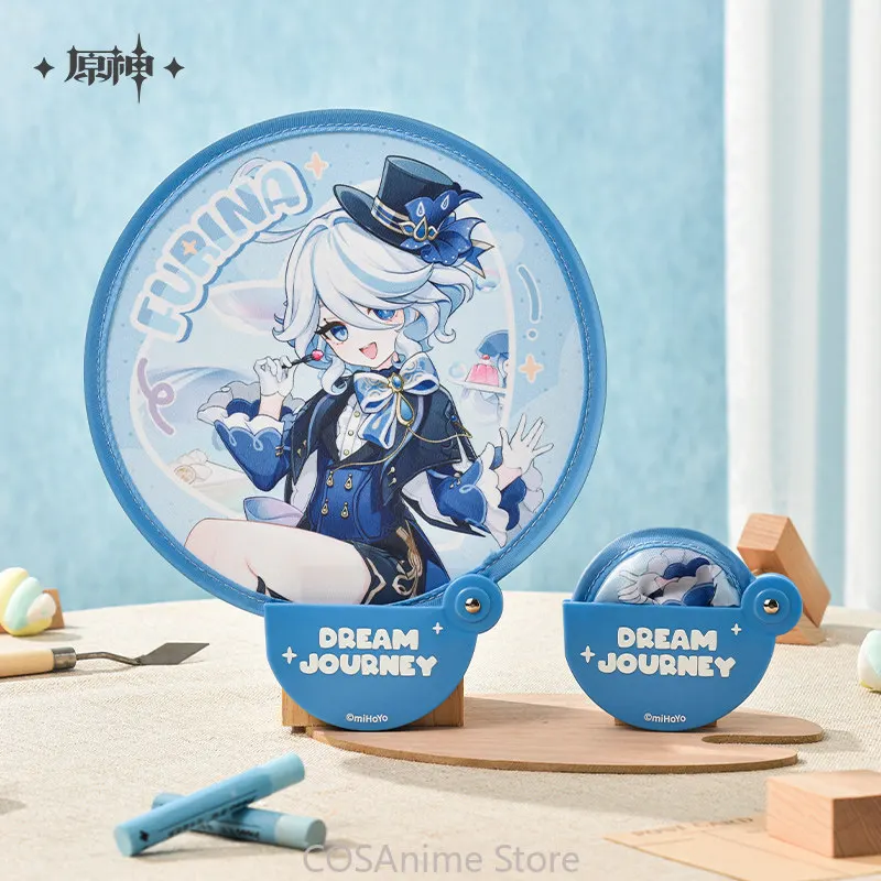 Official Genshin Impact Furina Anime Cosplay Badge Folding Fan Acrylic Standee Phone Chain Pendant Sticker Wooden Seal Gift view 6