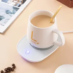 220V Electric Heating Coaster Heater Mug Warmer 55°C For Coffee Milk Tea Heating Pad Thermostatic Mat Kitchen Supplies